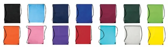 Custom Drawstring Bag Colors